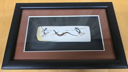 Framed aboriginal bone art - framed,