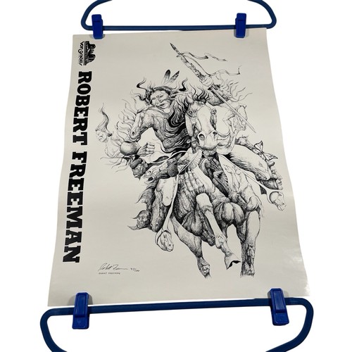 Robert freeman signed poster - robert,