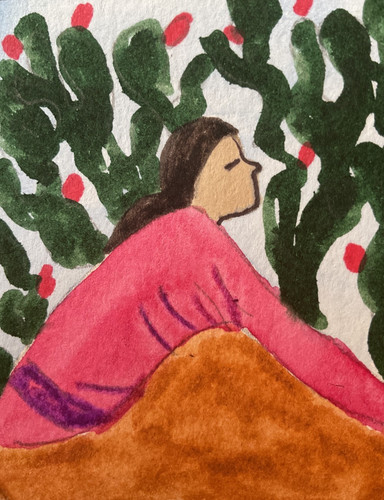 Aceo watercolor art - watercolor,