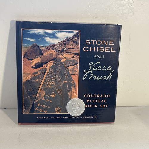 Stone chisel and yucca brush - and,